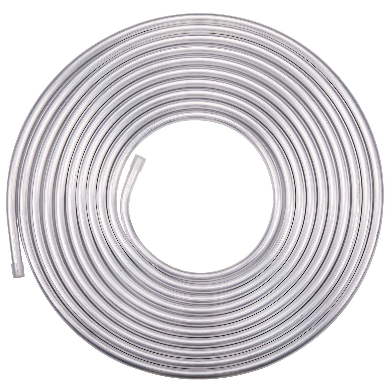 Podavelle 5/8 OD Aluminum Hard Fuel Line Hardline Tube Tubing Coil 25 Feet Roll