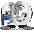 Detroit Axle - Front Brake Kit for Chrysler 300 Dodge Magnum Challenger Charger, 13.58 inch Disc Brake Rotors Ceramic Brakes Pad